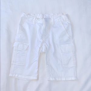 pair of white KIDS shorts